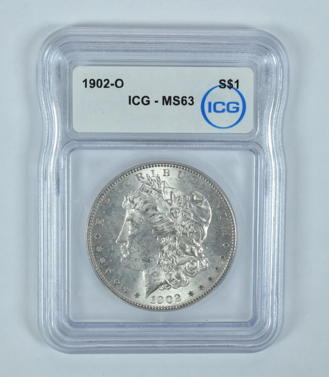 1902 モルガンMorgan Silver Dollar MS63 銀貨130 Certified Morgan Silver Dollar 1902-O MS63 NGC - Golden Eagle Coins