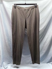NWOT Women  s Eileen Fisher Pants Medium Gray Pull On Straight Leg Organic Cotton