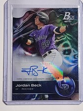 2023 BOWMAN PLATINUM JORDAN BECK TOP PROSPECT AUTO