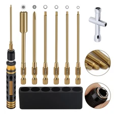 8pcs Hex Nut Driver Screwdriver Wrench Bit Set for 1/10 RC Car Truck Repair Tool
