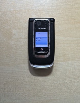 Nokia 6131 Schwarz RM-115 Geprüft, Volle Funktion, Händler, Garantie, Accu Neu