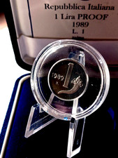 ITALIA DITTICO.1 LIRA 1989 PROOF.10 LIRE 1989 PROOF+COFANETTI ITALIA