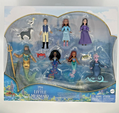 Disney Little Mermaid Mini 3'' Ariel Ultimate Story Set Land and Sea NEW 2022