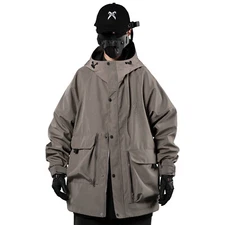 Niepce Japanese Streetwear Jacket for Men Urban Techwear Full Zipper Coat