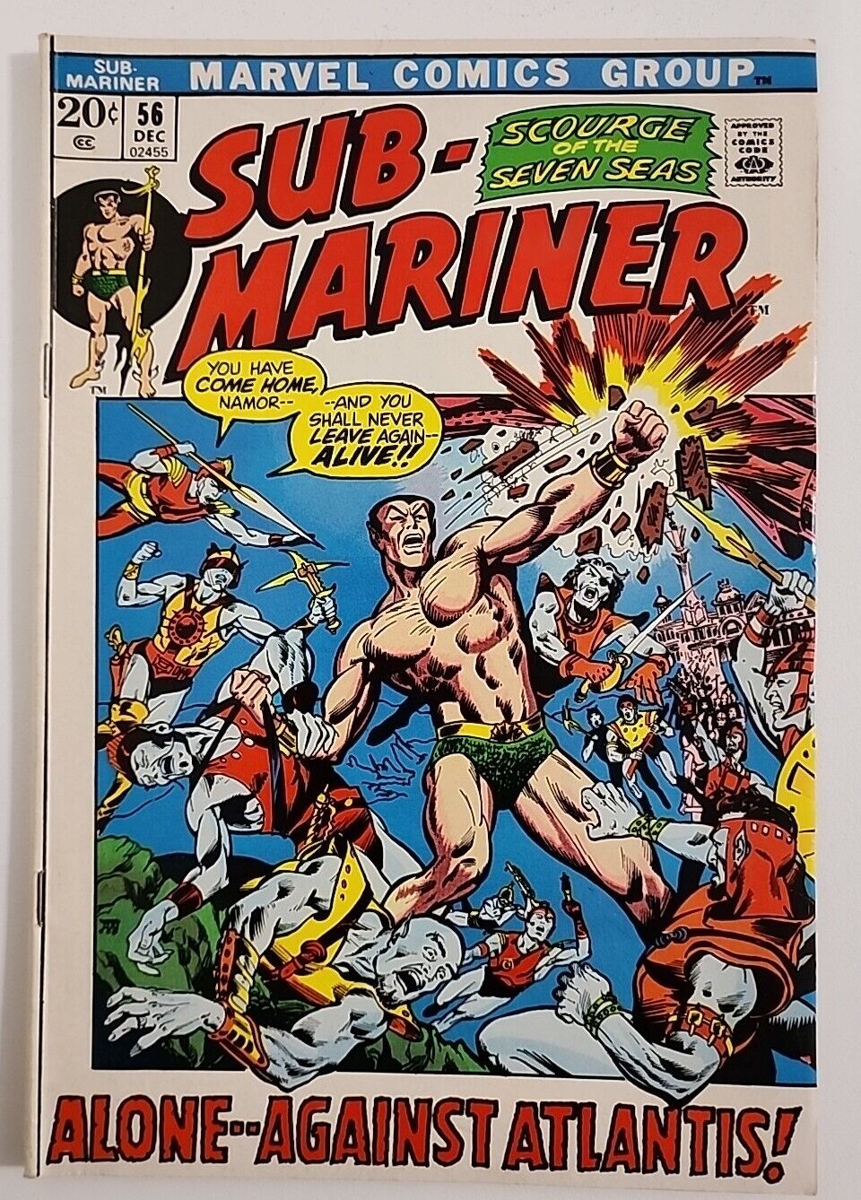 Sub-Mariner #56     (1972, Marvel Comic Book)