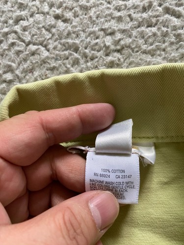 Talbots Women Denim Long Sleeve Pockets Jacket Yellow-Green Size S - Picture 8 of 9