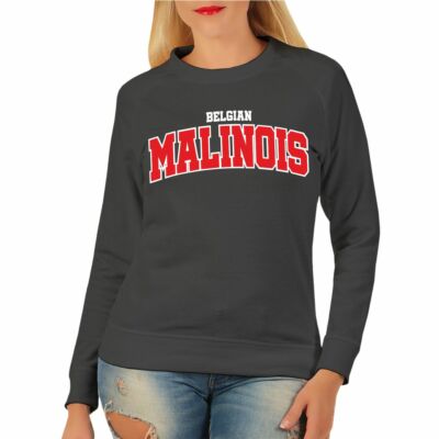Frauen Sweatshirt Belgian Malinois LOGO Hunde dogs belgischer Schäferhund dogmum
