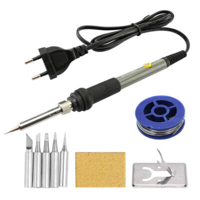 60W Adjustable Temperature Welding Solder Rework Station Heat Pen Tips Electric