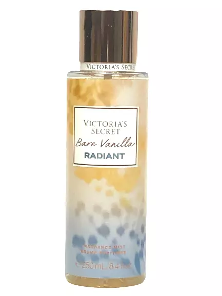 VICTORIA S SECRET BARE VANILLA RADIANT FRAGRANCE BODY MIST SPRAY 8.4 oz NEW