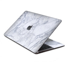 Skin Decal Wrap for MacBook Pro 13" Retina Touch Grey White Standard Marble