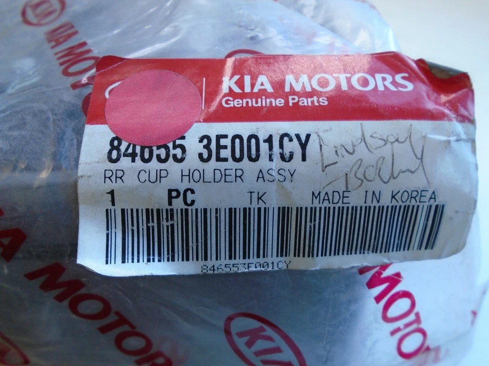 Consola portavasos trasero original Kia 84655 3E001CY Kia Sorento 2003-2006 gris Foto 2 de 4