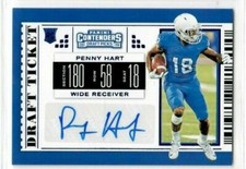 PENNY HART 2019 Panini Contenders Draft AUTO SP BLUE FOIL DRAFT TICKET PANTHERS