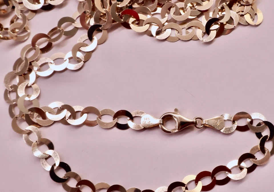 Collar Veronés Oro 18k Sobre Plata 100" N526 Foto 2 de 3