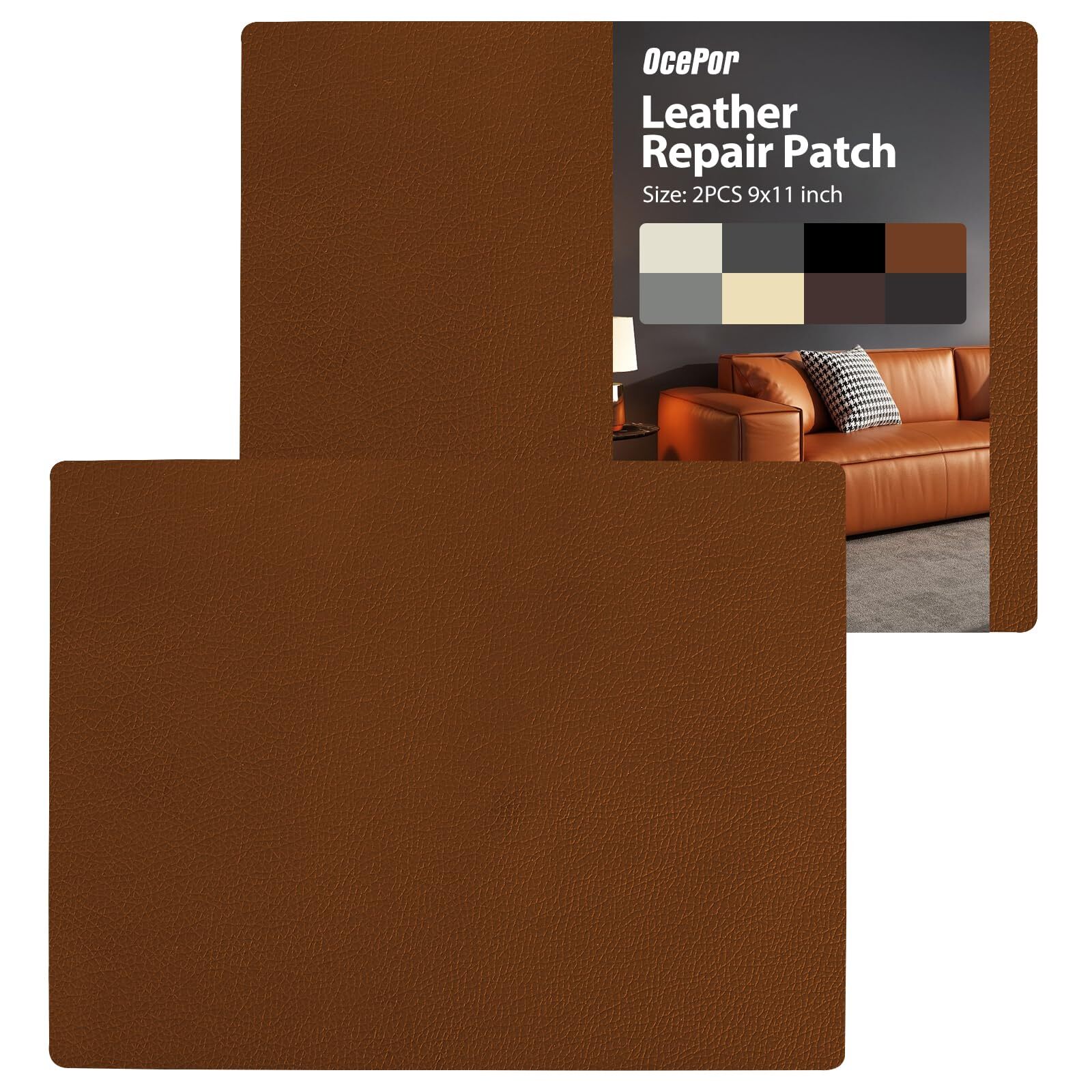 Self Adhesive Leather Repair Patch9x11Inch Leather Repair Tape 2 PCSLeather P...