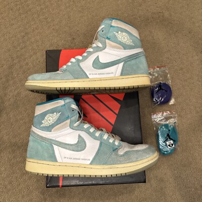 Nike Air Jordan 1 Retro High Turbo Green Size 10 555088-311 OG Hyper Royal CLEAN