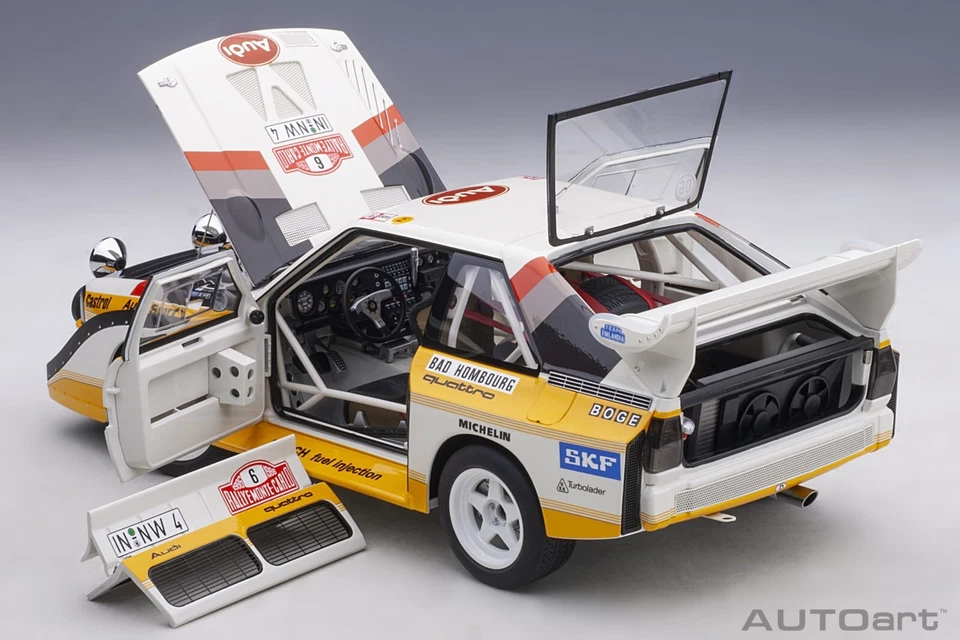 AUTOART 1/18 - 88602 - AUDI Quattro S1 LWB Rallye Montecarlo 1986 Mikkola #6 - Immagine 2 di 4