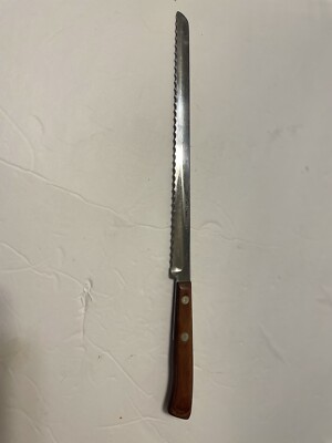 FLINT Stainless Vanadium Serrated Knife USA 14 1/2 