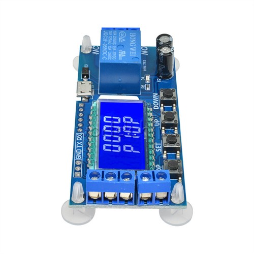 6-30V Micro USB Relay Module Delay Trigger Cycle Timer Time Circuit LCD Switch - Picture 5 of 8