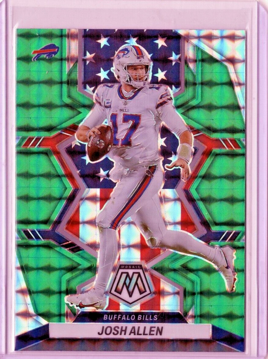 2022 Panini Mosaic Green Mosaic National Pride Josh Allen #253