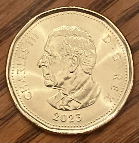 2023 KING CHARLES Canada one dollar $1 loonie **75% off combined shipping**