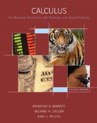 Calculus for Business, Economics, Life Sciences and Social Sciences (11th - GOOD