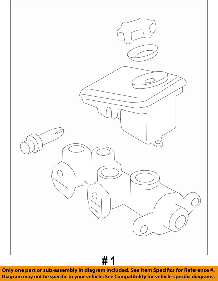 Cilindro maestro de freno usado se adapta a: Chevrolet Cavalier 1999 grado A Foto 4 de 4