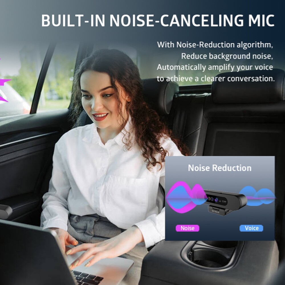 Windows Hello TOALLIN 2K QHD Webcam With , Facial Recognition Web Camera 5 Million Pixels Auto Focus Computer Camera Usb Webcam With Microphone Privacy Shutter Logitech Webcam