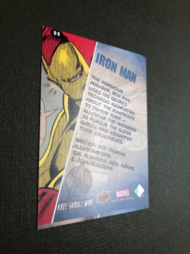 2011 Upper Deck Marvel The Avengers: Kree-Skrull Wars Retro Iron Man #R-9 NM - Picture 3 of 4