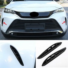 For Toyota Venza 2021-2024 Glossy Black Front Bumper Air Inlet Frame Trim Cover