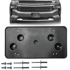 For 2021-2023 Chevrolet Suburban Front License Plate Frame Tag Holder Bracket