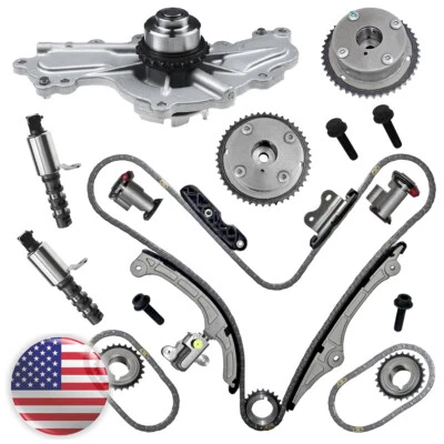 Engine Timing Chain Kit VVT Valve Water Pump Fit Mazda Ford CX-9 Edge MKZ 3.7L - Bild 1 von 4