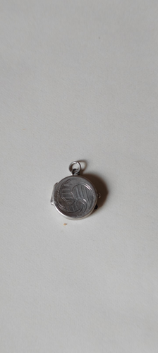 Ancien Pendentif Porte Photo ARGENT VERMEIL période 1900/1920 - Antiquités