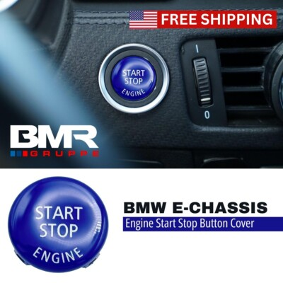 #ad Blue Engine Start Stop Button for BMW E Chassis E90 E92 E82 E60 E63 E70 M6 M3 1M $14.99