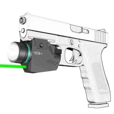 Red / Green Laser LED Flashlight Dot Sight for Picatinny Rail Mini Pistol Glock