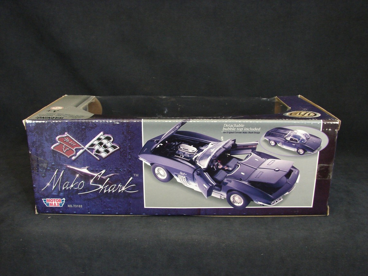 MotorMax 1961 Mako Shark 1/18 Diecast Car Chevrolet Corvette