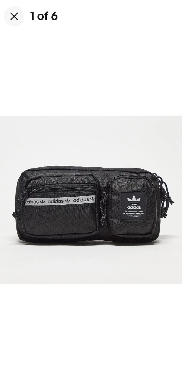 Adidas Originals Rectangle Crossbody hip Bag Black Adjustable