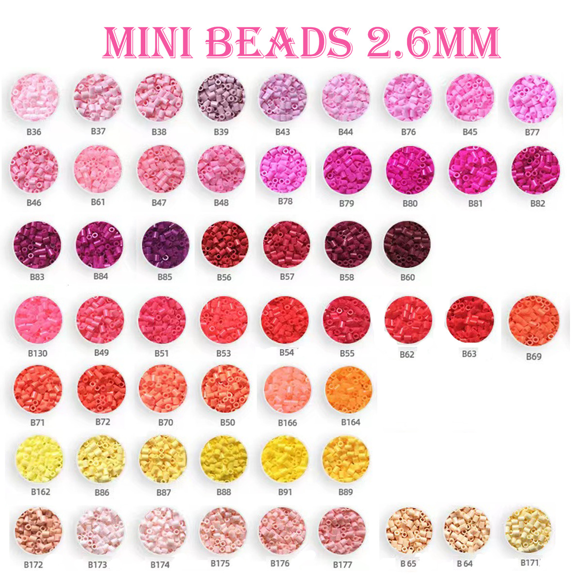 2.6mm/1000pcs bag Mini Perler Hama Beads Iron Beads for Kids Diy Puzzles  High Quality Handmade Gift Toy - Realistic Reborn Dolls for Sale