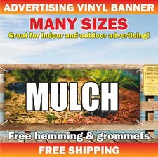 MULCH Advertising Banner Vinyl Mesh Sign landscaping sod topsoil compost rock