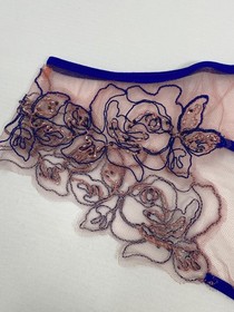 Agent Provocateur Lindie Pink Blue Brief AP3 Medium NWT