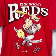 Cincinnati Reds MLB vintage classic unisex red short sleeve tee QT5639