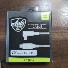 Auto Drive USB-C To Speed Charging Cable 3 Ft. Made for IPhone/ IPad/ IPod