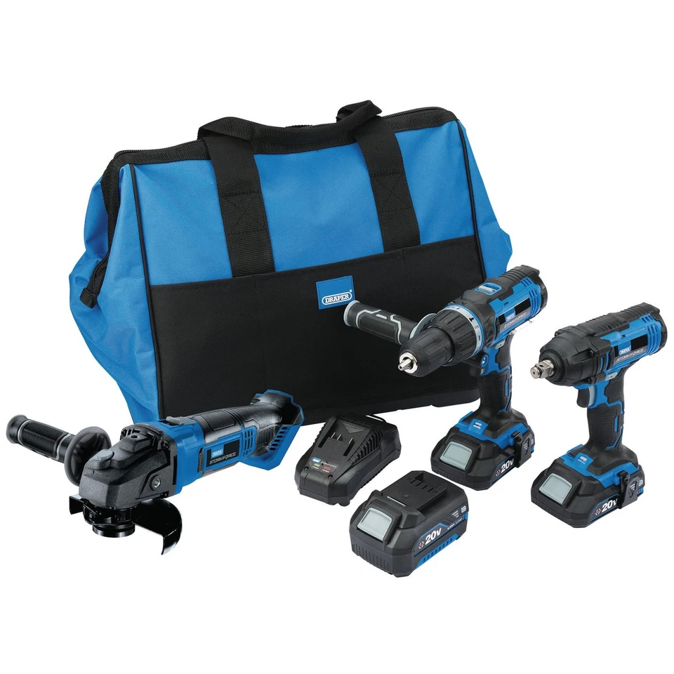 Draper 45499 Storm Force® 20V Cordless Mega Kit 8 Piece - Image 2 of 2