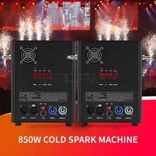 PAIDUN 2Pack 850W Cold Spark Machine DMX Firework Stage Effect Wedding Event DJ