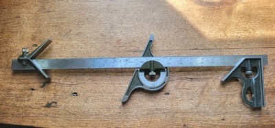 Lufkin Rule Combination Square w/Protractor, No. 7R 24'' Rule & Center Head  