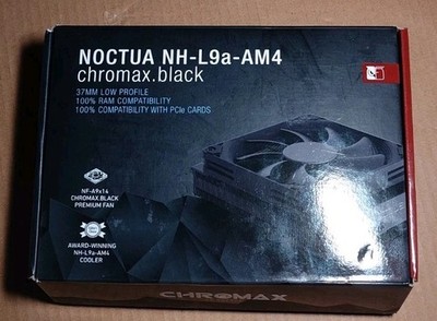 Noctua NH-L9a-AM4 chromax.Black Low-Profile CPU Cooler for AMD AM4 Black