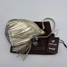 BORSA DONNA PIERO GUIDI FRANGE DORATO/PANNA INS TORTORA