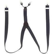 Mens Adjustable Elastic Heavy Duty Suspender Strap For Suit Trousers