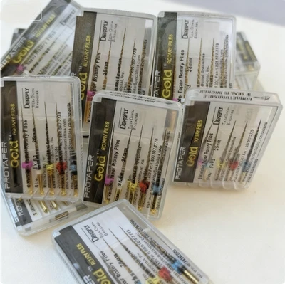 Dentsply Protaper Gold Rotary Files 21mm/25mm/31mm Tulsa Assorted Endodontics