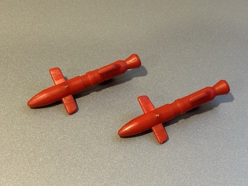 Coppia di 2 accessori bomba elicottero GI Joe Mamba 1987 Hasbro - Foto 2 di 2