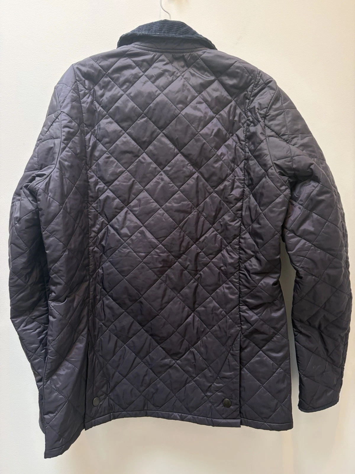 Barbour Men's Liddesdale Quilted Jacket Navy Blue, Size XL Oris Watch Branding image 8
